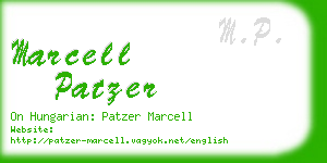 marcell patzer business card